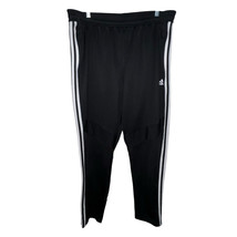 Adidas Tiro Athletic Jogger SweatPants Mens 2XL Black Ankle Zip ClimaCoo... - $16.29