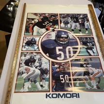 Komori Promo Poster of Chicago Bears 1988 Defensive MVP Mike Singletary - £39.56 GBP