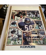 Komori Promo Poster of Chicago Bears 1988 Defensive MVP Mike Singletary - $61.74 CAD
