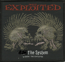 EXPLOITED f*** the system 2004 WOVEN SEW ON PATCH official RARE no longe... - $8.42