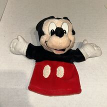 Vintage Mattel Disney Mickey Mouse 10” Plush Hand Puppet Arcotoys - $9.45