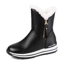RIZABINA 4 Colors New Arrival Zipper Winter  Ankle Boots Warm Thick Bottom Round - £55.13 GBP