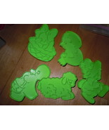 Vintage 5 Wilton Green Easter Cookie Cutter Set 1978 - $358.83 MXN