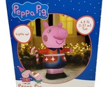 Gemmy Peppa Pig Airblown Inflatable 4 Foot Decoration Lights Up Hasbro - $32.51