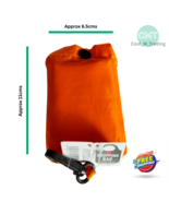 Cute DAISO Japan Reusable Shopping Bag – Orange Polyester Eco Tote 40x58cm - $297.49 MXN