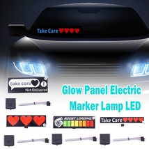 Wanted Car Windshield Glow Panel Electric Marker Lamp LED Decoration Lig... - £10.84 GBP+
