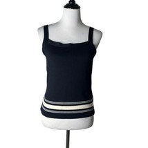 Ralph Lauren Knit Blouse Navy Blue White Striped Sleeveless Top Women&#39;s ... - £20.97 GBP