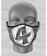 FACE MASK Number 4 Shield logo hero Triple Layered Fashion washable reus... - $277.43 MXN