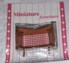 Vintage Doll House Furniture Original Wooden Crib Cradle Nip - £11.00 GBP