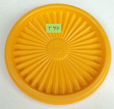 T40 Tupperware Servalier Canister Replacement Lid - Bright Yellow - 4.5&quot; - £7.62 GBP