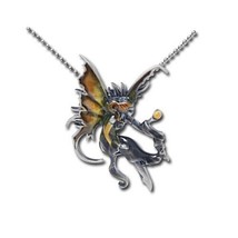 Amy Brown Sunstone Fairy Pendant / Necklace Pacific Giftware NEW UNWORN - $10.69