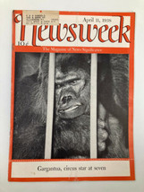 VTG Newsweek Magazine April 11 1938 Gargantua Circus Star at Seven - £30.24 GBP