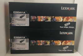 One New Genuine Lexmark E250A11A Black Return Program Toner Cartridge E250 - $39.59