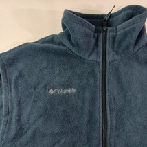 Columbia SM1480 Men's Blue Full Zip Pockets Fleece Vest Size 2XL image 13