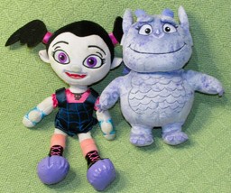 Disney Jr Vampirina Plush Lot 12&quot; &amp; Gargoyle Gregorgia Purple Stuffed Animal 7&quot; - £12.79 GBP