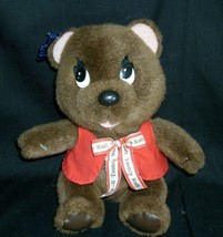 9&quot; Vintage Tootsie Roll Applause Brown Teddy Bear Stuffed Animal Plush Toy - £14.42 GBP