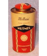 Vintage Advertising Spice Tin Furst McNess Nutmeg Half Pound Size - $13.65 CAD