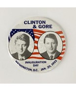Bill Clinton Al Gore Inauguration Day Button Pinback Washington DC Jan 2... - $8.55