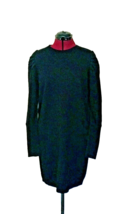 WAYF Sweater Dress Black Women Size Medium Puff Sleeve - $34.45