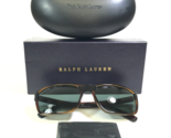 Ralph Lauren Sunglasses PH4133 5003/71 Tortoise Square Frames with Green... - £54.48 GBP
