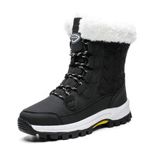 Winter Women&#39;s Ankle Boots Snow Women Warm Thick Plush Snow Boots Waterproof Fem - £60.80 GBP