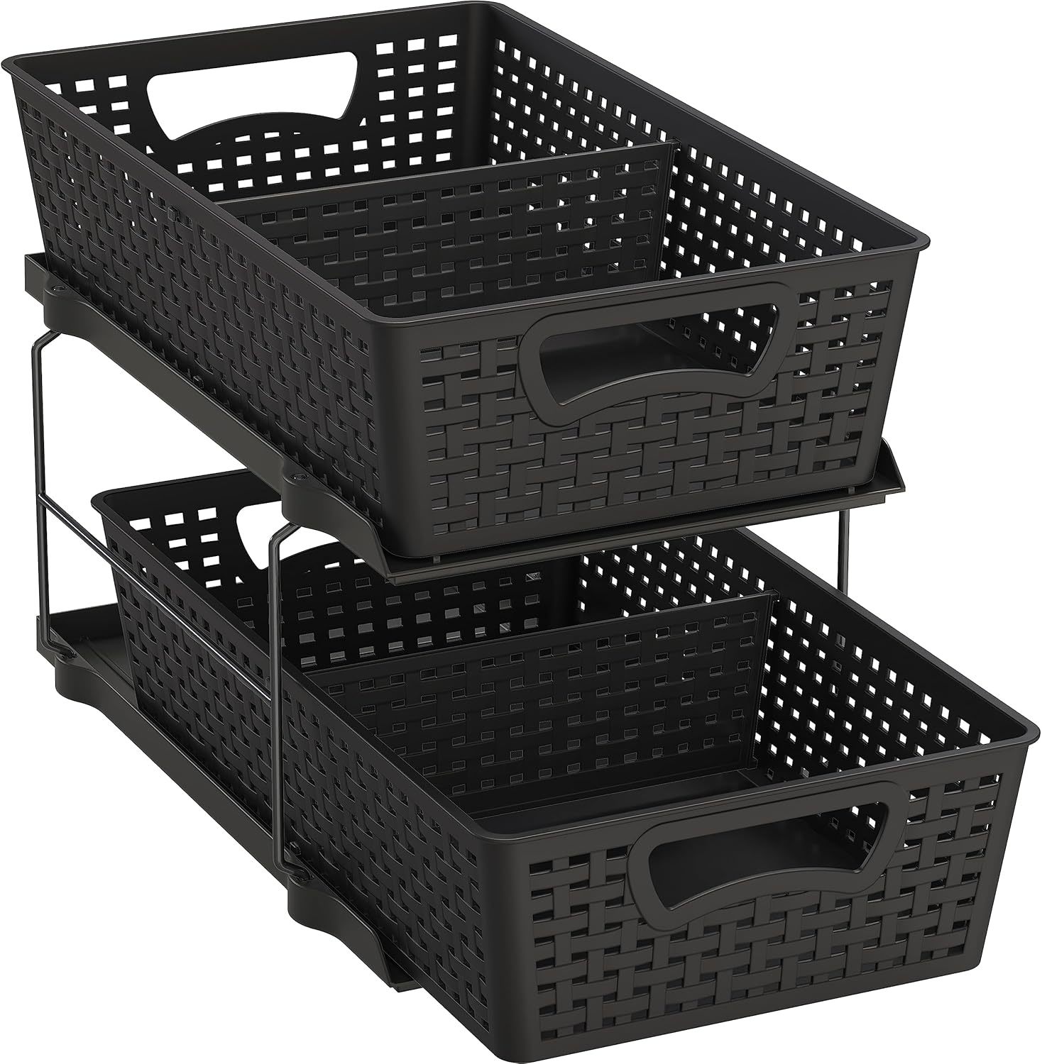 Simple Houseware 2 Tier Bathroom Organizer Tray Pull-Out, Sink Storage, ... - $33.99