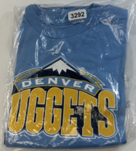 Denver Nuggets T Shirt Medium  Majestic Basketball New Old Stock - £7.58 GBP