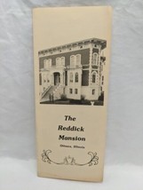 The Reddick Mansion Ottawa Illinois Brochure Pamphlet  - £50.63 GBP