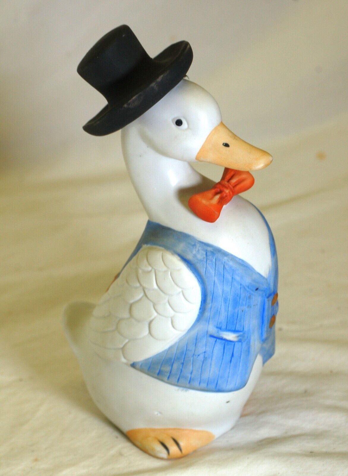 MIC Duck Black Top Hat Figurine - $16.82