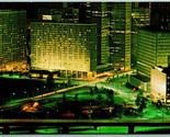 Night View Downtown Pittsburgh Pennsylvania PA UNP Chrome Postcard G11 - $2.92