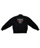 Vintage 1990s Highlander Best Of Black Satin Snap Jacket Size Large McLe... - $883.75 MXN