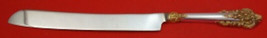 Grande Baroque Gold Accents by Wallace Sterling Silver Wedding Cake Knife Custom - £86.25 GBP