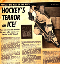 1954 Ivan The Terrible Irwin NHL Hockey Terror Article New York Rangers ... - €21,47 EUR
