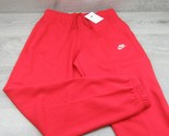 Nike Sportswear Club Fleece Jogger Pants Mens Size Large Red NEW BV2737-657 - £31.46 GBP