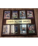 New York Giants All-Time Greats 8 Card Plaque NFL Legends Strahan Mannin... - $842.71 MXN