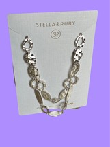 STELLA &amp; RUBY Supreme Textured Necklace NWT MSRP $54 - £27.62 GBP