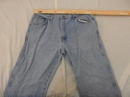 Adult Men&#39;s Wrangler Blue 100% Cotton Straight Classic Denim Jeans 31989 - £12.23 GBP