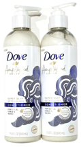 2 Pack Dove Amplified Textures Super Slip Detangling Conditioner For Curls - £23.59 GBP