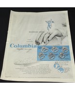 Vintage Print Ad 1955 Columbia Guardian Angel Diamond Rings  Seventeen M... - $9.47 CAD