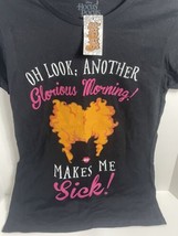 Disney Hocus Pocus Winnie Glorious Morning Black Tshirt Womens Size Medium NWT - £11.26 GBP