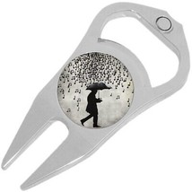 Music Notes Rain Golf Ball Marker Divot Repair Tool Bottle Opener - £9.34 GBP