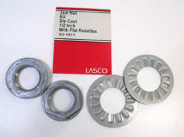 Jam Nut Kit-Die Cast 1/2&quot; with Flat Rossettes - Lasco  MPC-03-1911 - £5.22 GBP