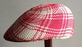 Original Panama Hat from Montecristi - Flat cap &quot;Ivy - red&quot; | For men an... - $109.00