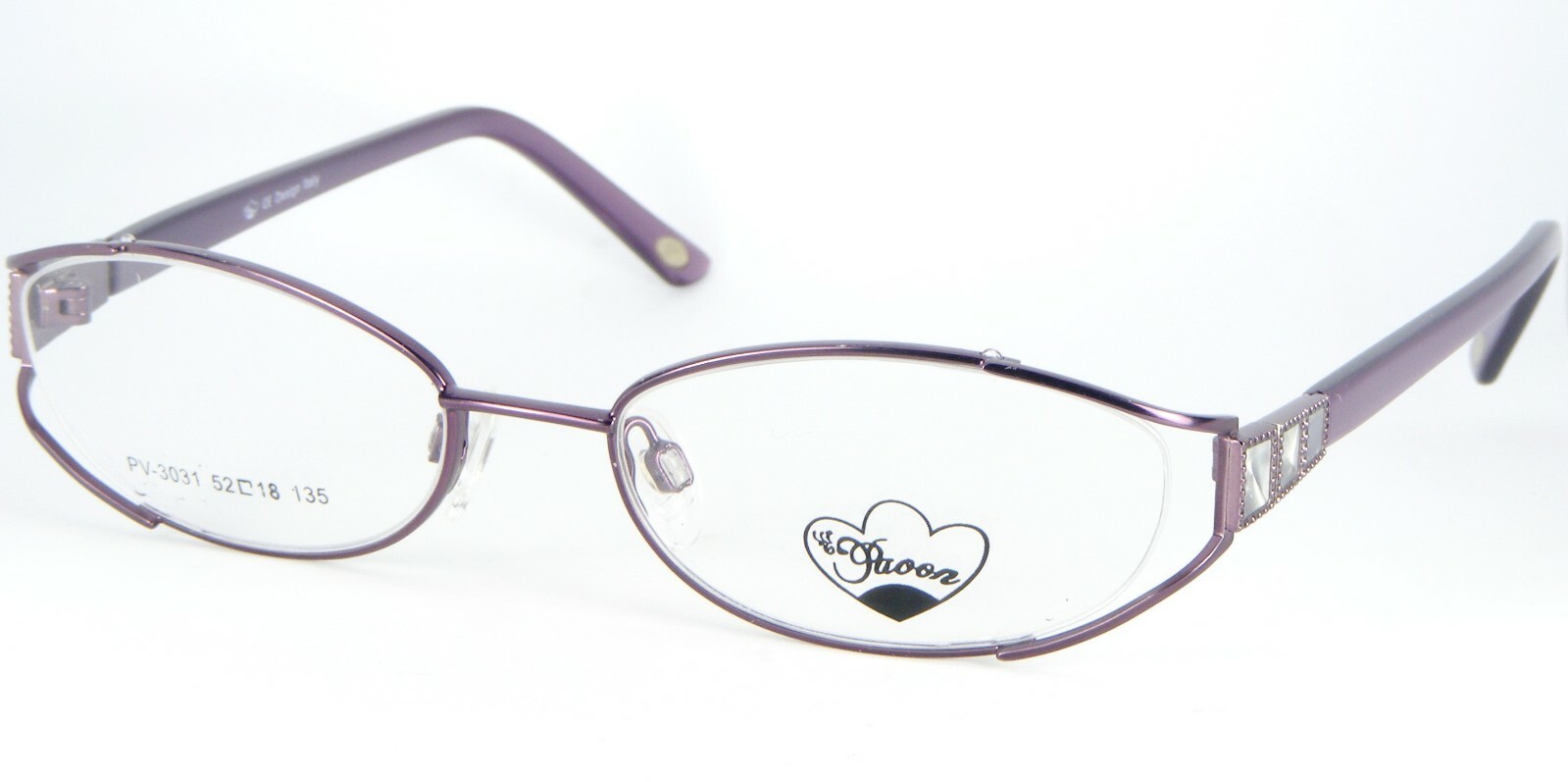 Pavon PV-3031 VL4 VIOLET EYEGLASSES GLASSES MEATL 3031 52-18-135mm (NOTES) - $53.54