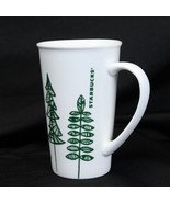 Starbucks 2015 Christmas Pine Tree Ceramic 17.8 oz Coffee Latte - $5.87