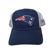 New England Patriots Blue/Gray New Era 9Forty Snapback Hat Mesh Trucker Cap - $387.00 MXN