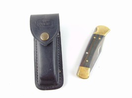 Large Buck Pocket Knife &amp; Case - £77.87 GBP