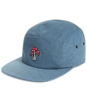 Sun + Stone Mens Mushroom Graphic Hat in Denim Blue-O/S - $13.99