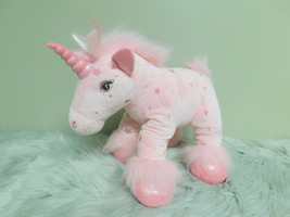 Build A Bear Pink Sparkly Shooting Star Unicorn 16&quot; Plush Stuffed Toy - £13.44 GBP