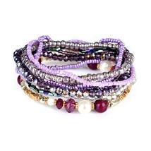 Bohemian Red Multi-layer Bracelets Bangles For Women Accessories Jewelry Colorfu - £10.27 GBP